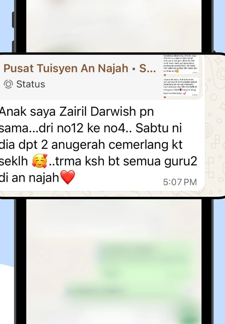 Tangkap layar asal maklum balas Waris Zairil